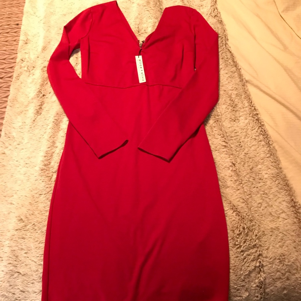 Alice & Olivia red dress